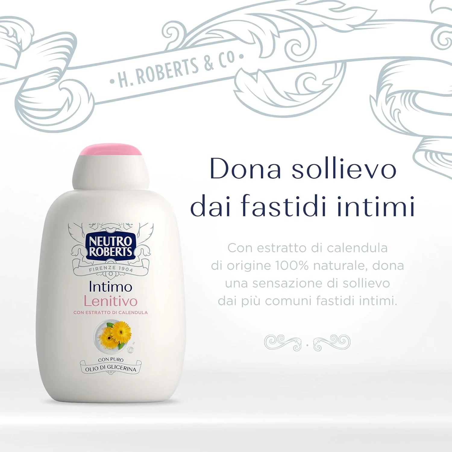 Neutro Roberts Intimo Detergente Lenitivo 200 ml Con Estratto di Calendula