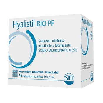 Hyalistil Bio PF 0,2% Sodio ialuronato 30 Flaconcini Soluzione Oftalmica Umettante Lubrificante