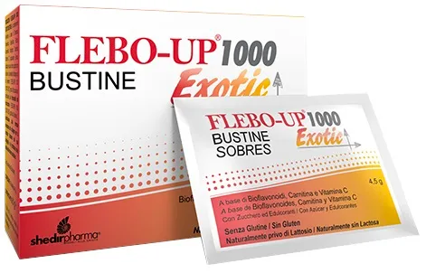 Flebo-Up 1000 Exotic Integratore Sistema Circolatorio 18 Bustine