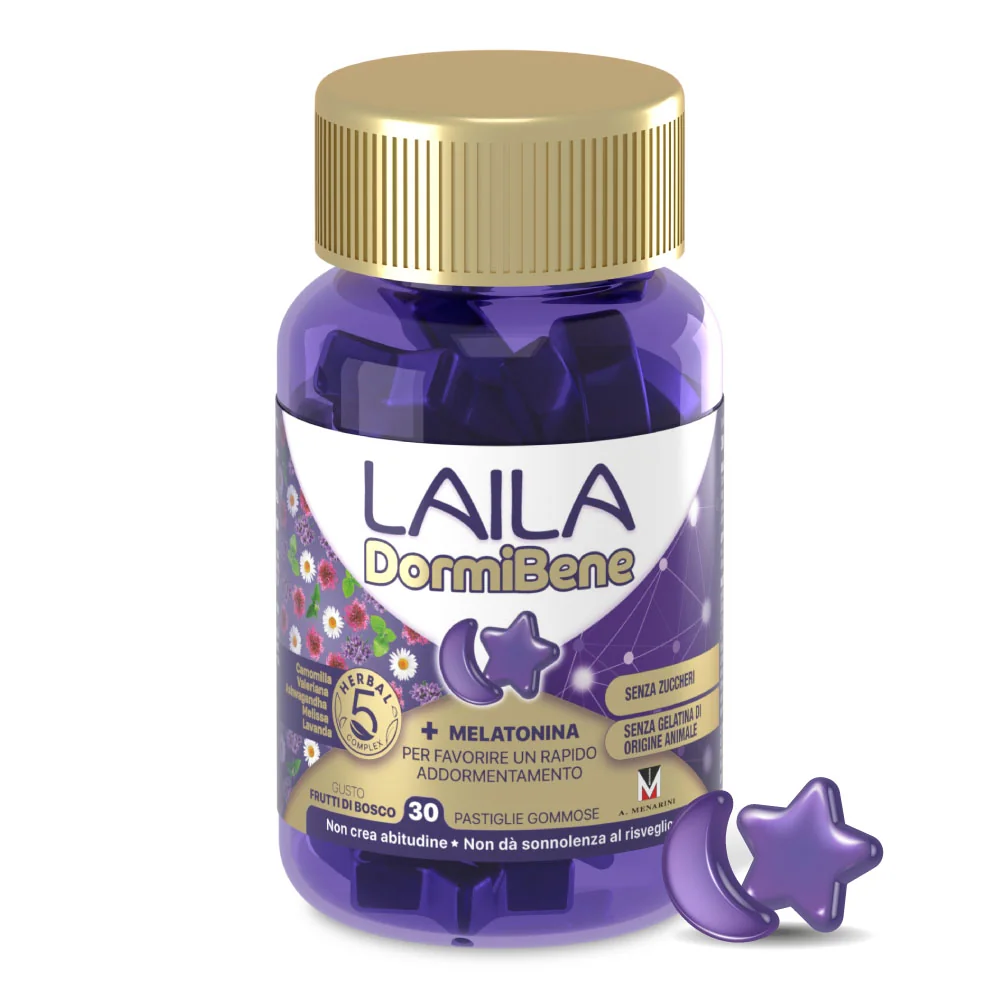 Laila Dormibene 3 g 30 Gommose Integratore per Insonnia