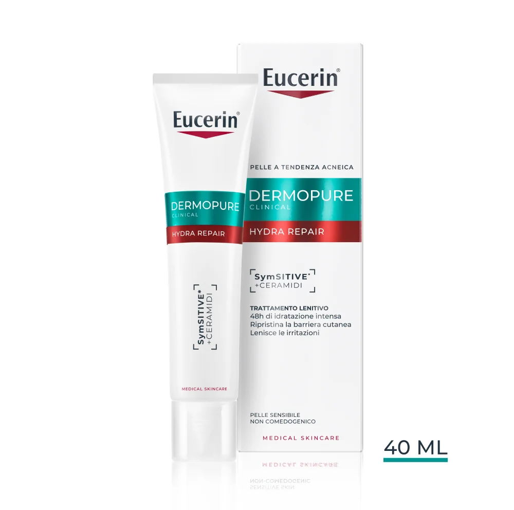 Dermopure Clinical Hydra Repair Trattamento Lenitivo 50Ml Pelle Grassa a Tendenza Acneica