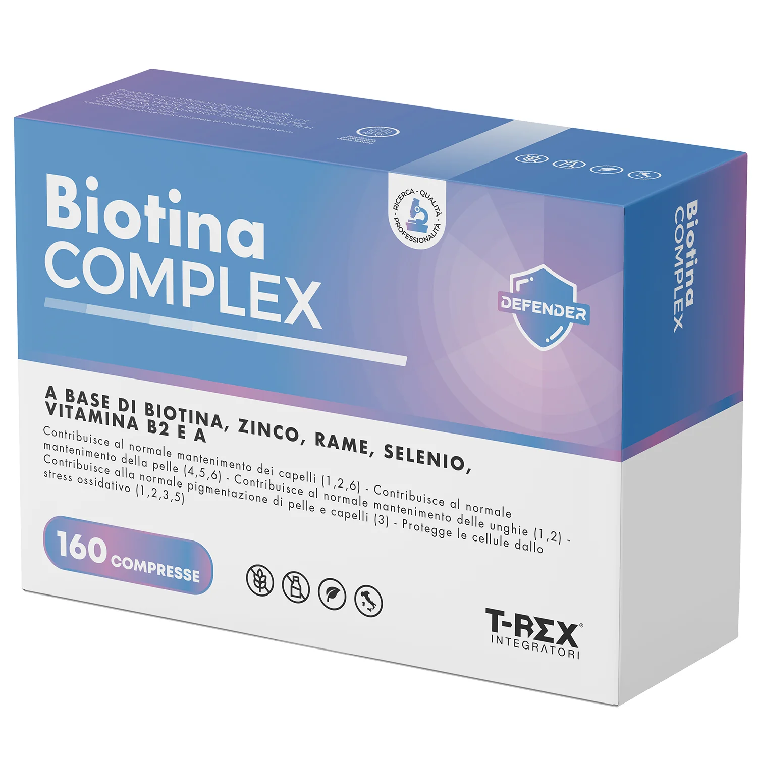 T-Rex Biotina Complex 160Cpr Con Vitamina B2