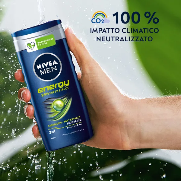 Nivea Doccia Shampoo Energy For Men Rinfrescante e Rivitalizzante