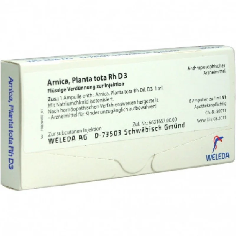 Weleda Arnica Pt D3 8 Fiale Da 1 ml L'Una