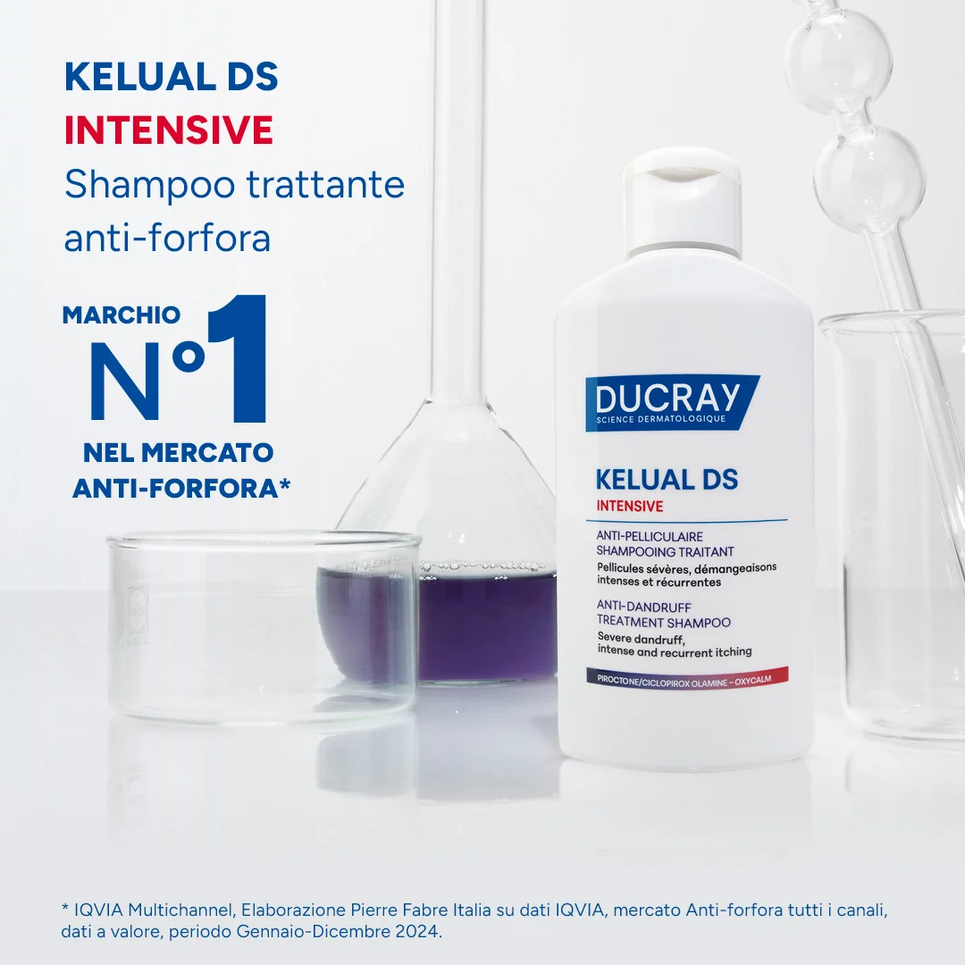 Ducray Kelual Ds Intensive Shampoo Antiforfora 100 Ml Riduce Sensazione di Prurito