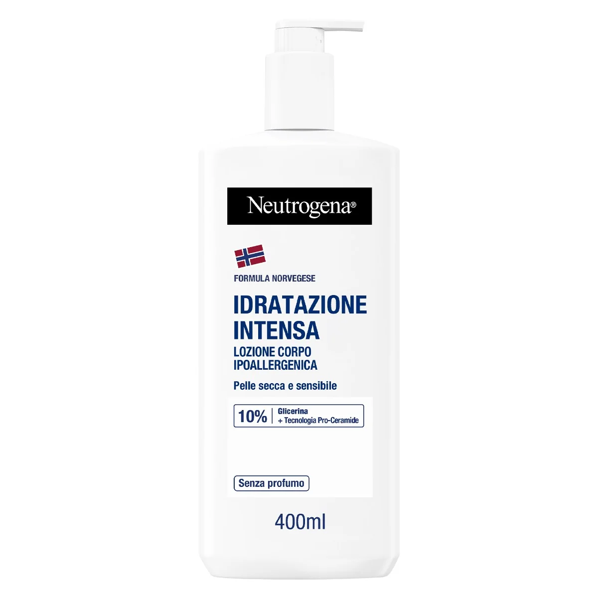 Neutrogena Corpo Fluida Non Profumata 400 Ml Dermatologicamente Testato