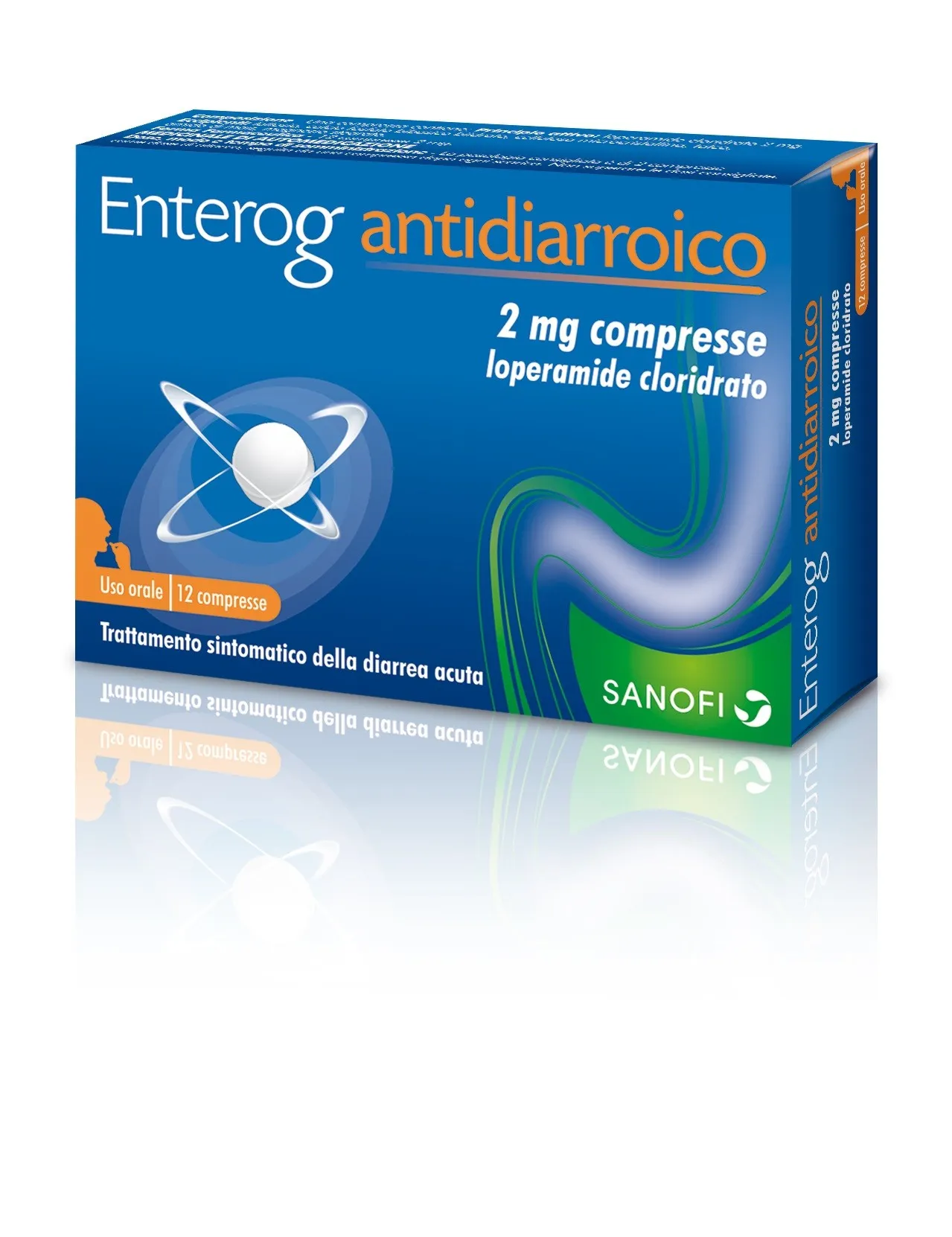 Enterog Antidiarroico 2 mg Loperamide Cloridrato 12 Compresse