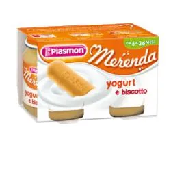 Plasmon Merenda Yogurt e Biscotto 2 X 120 g Con fermenti lattici