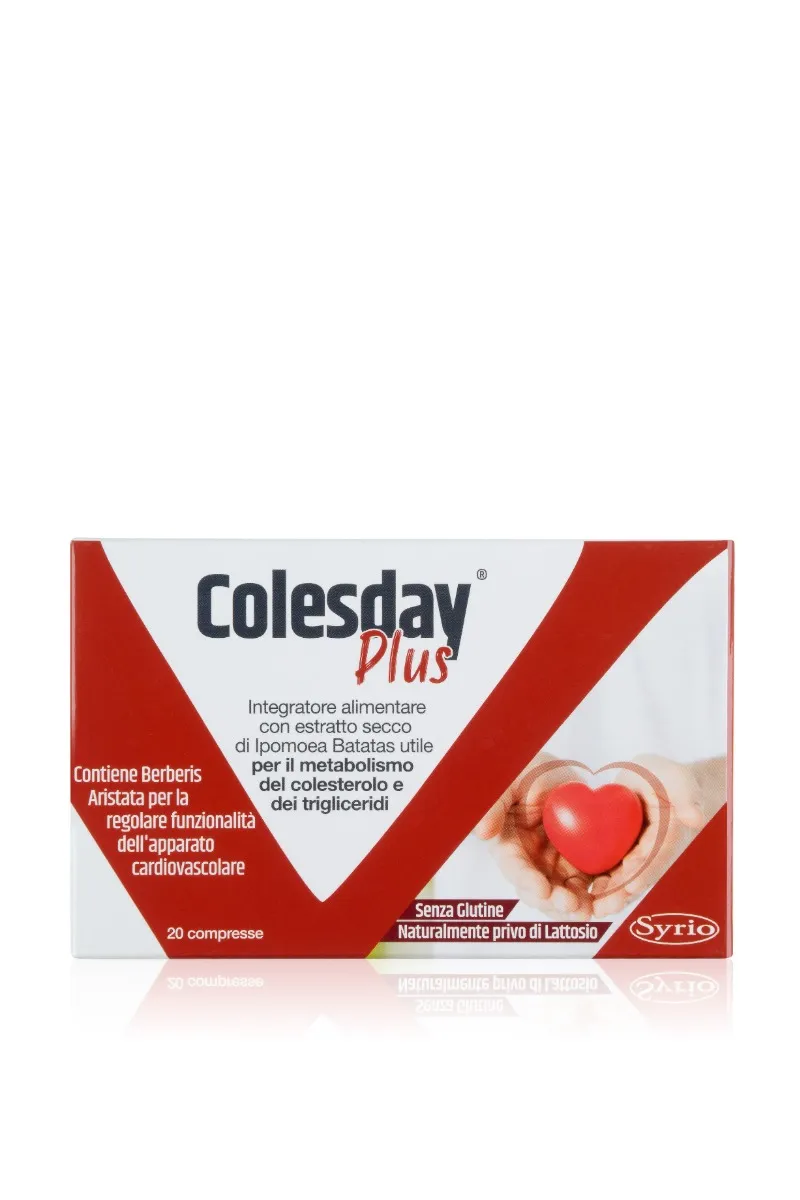 Colesday Plus 20 Compresse Controllo Colesterolo e Benessere Cardiovascolare