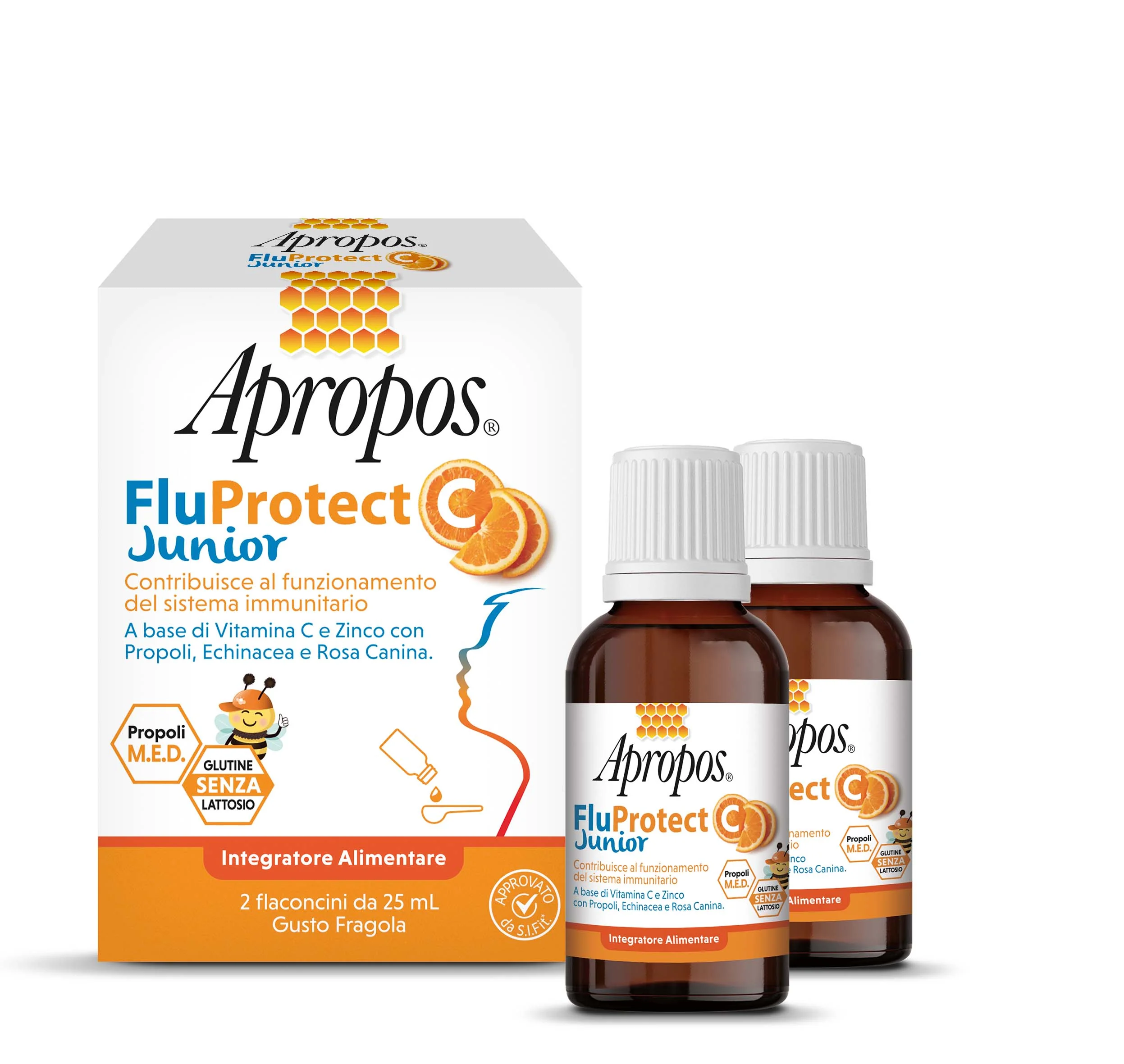 Apropos Fluprotect C Junior 2 Flaconcini Integratore Difese Immunitarie