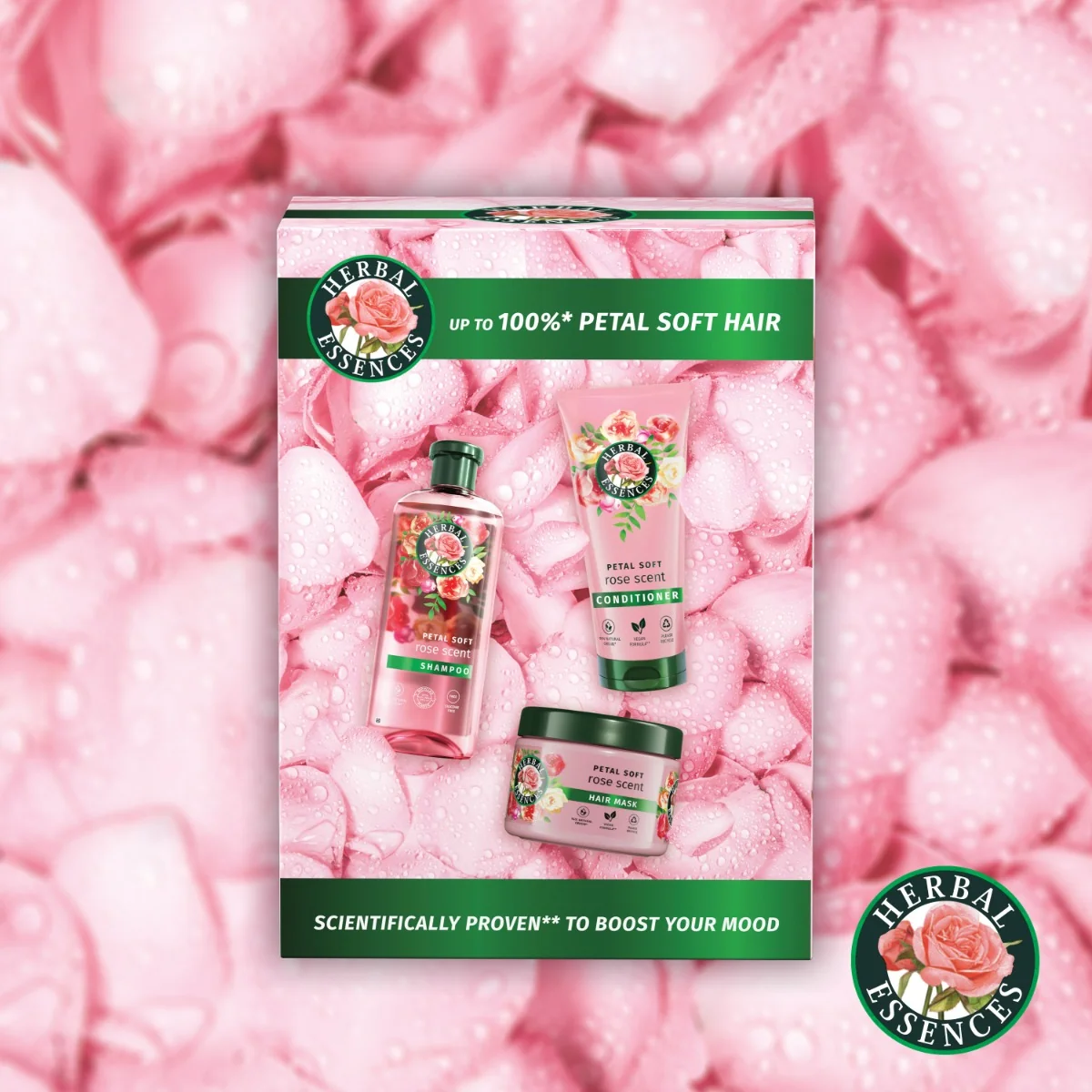 Herbal Essences Rose Set Contrasta la Secchezza dei Capelli