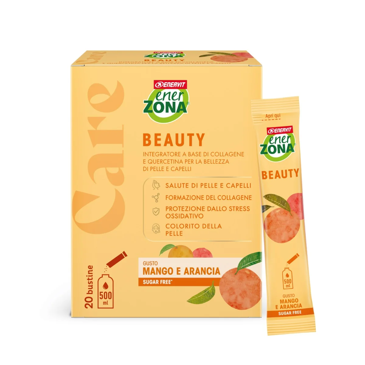 Enerzona Care Beauty Mango e Arancia 20 Bustine Benessere Pelle e Capelli