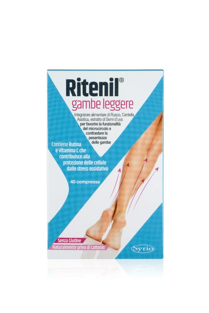 Ritenil Gambe Leggere 40 Compresse Estratti Vegetali