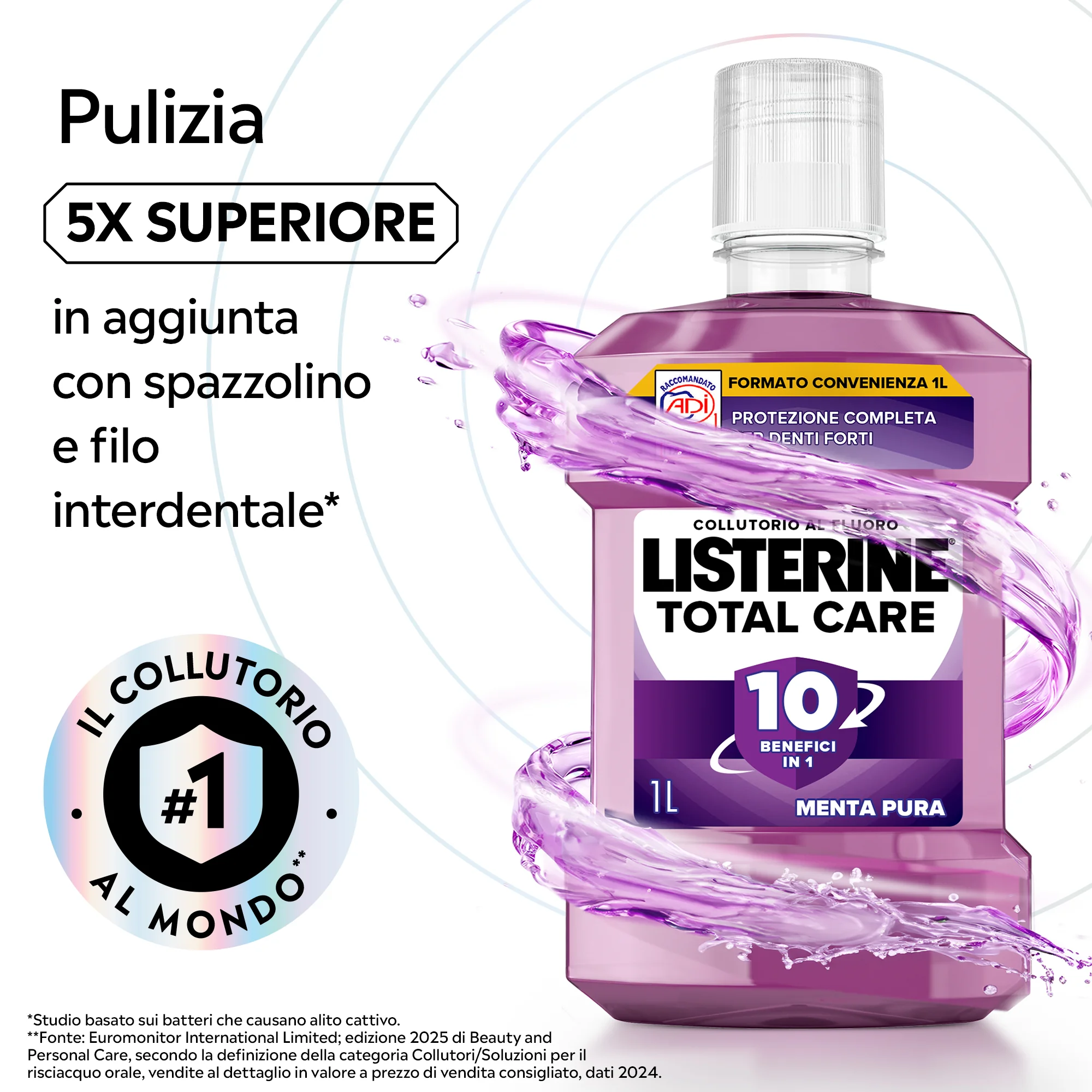 Listerine Collutorio Total Care 1L