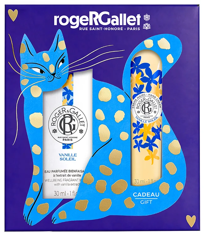 Roger&Gallet Set Natale Vanille Soleil 30 ml + Crema Mani 30 ml Mani Morbide, Nutrite e Idratate