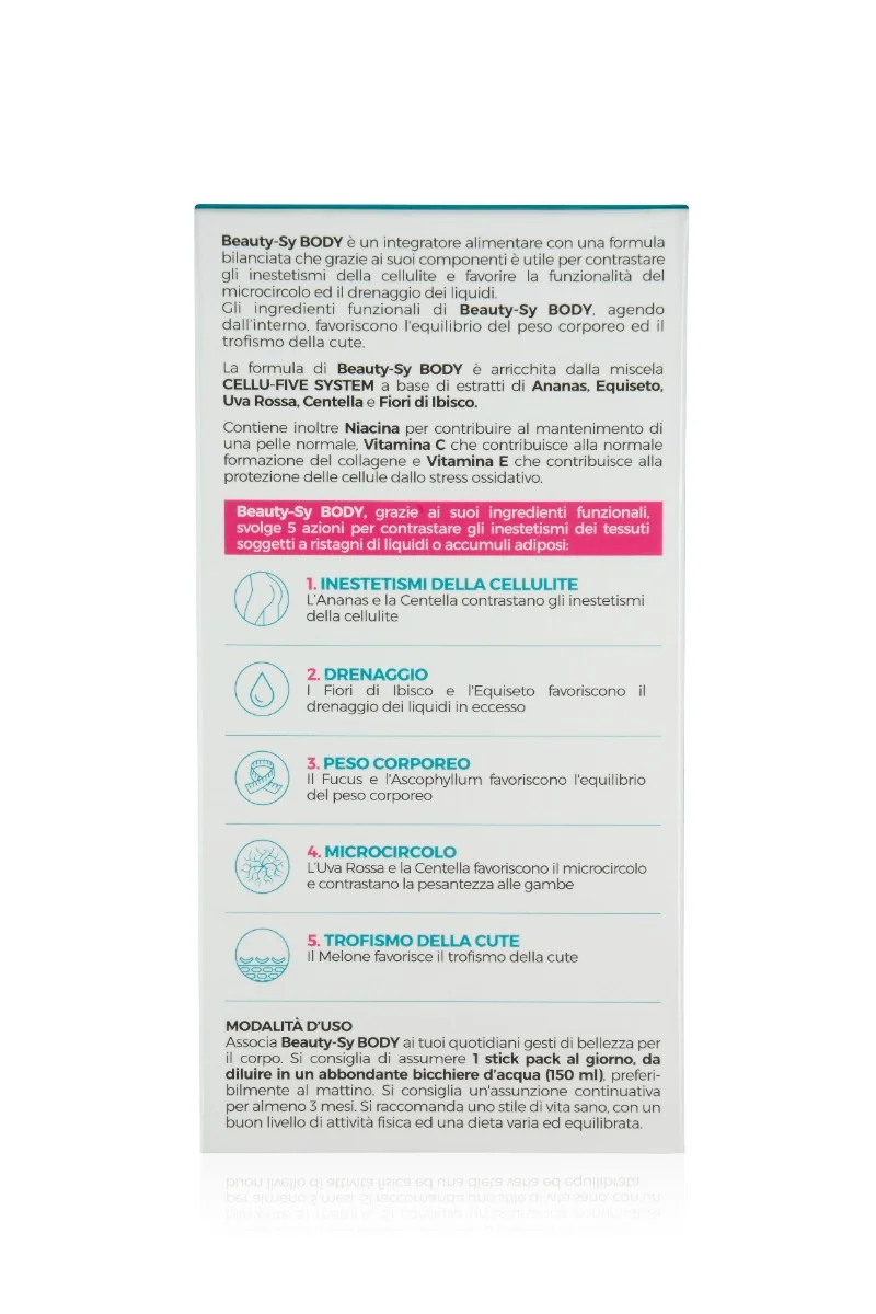 Beauty Sy Body 15 Stick Pack Specifico per la Cellulite