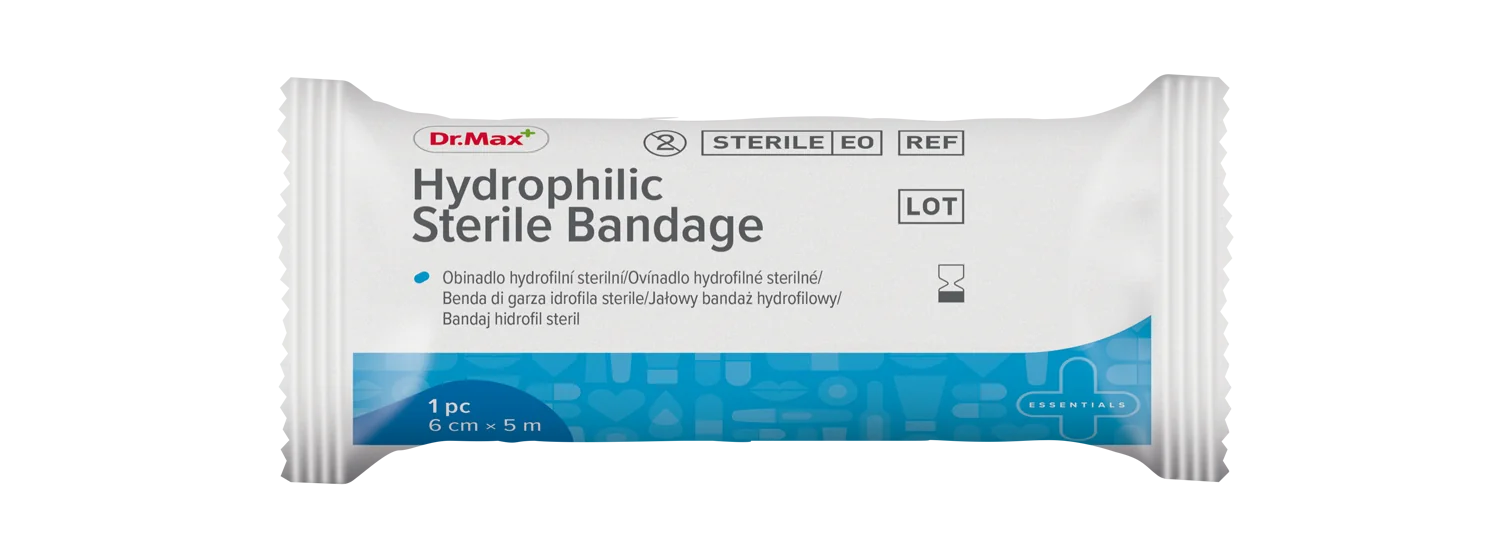 Dr. Max Benda Idrofilica Sterile 6cmx5m Medicazione