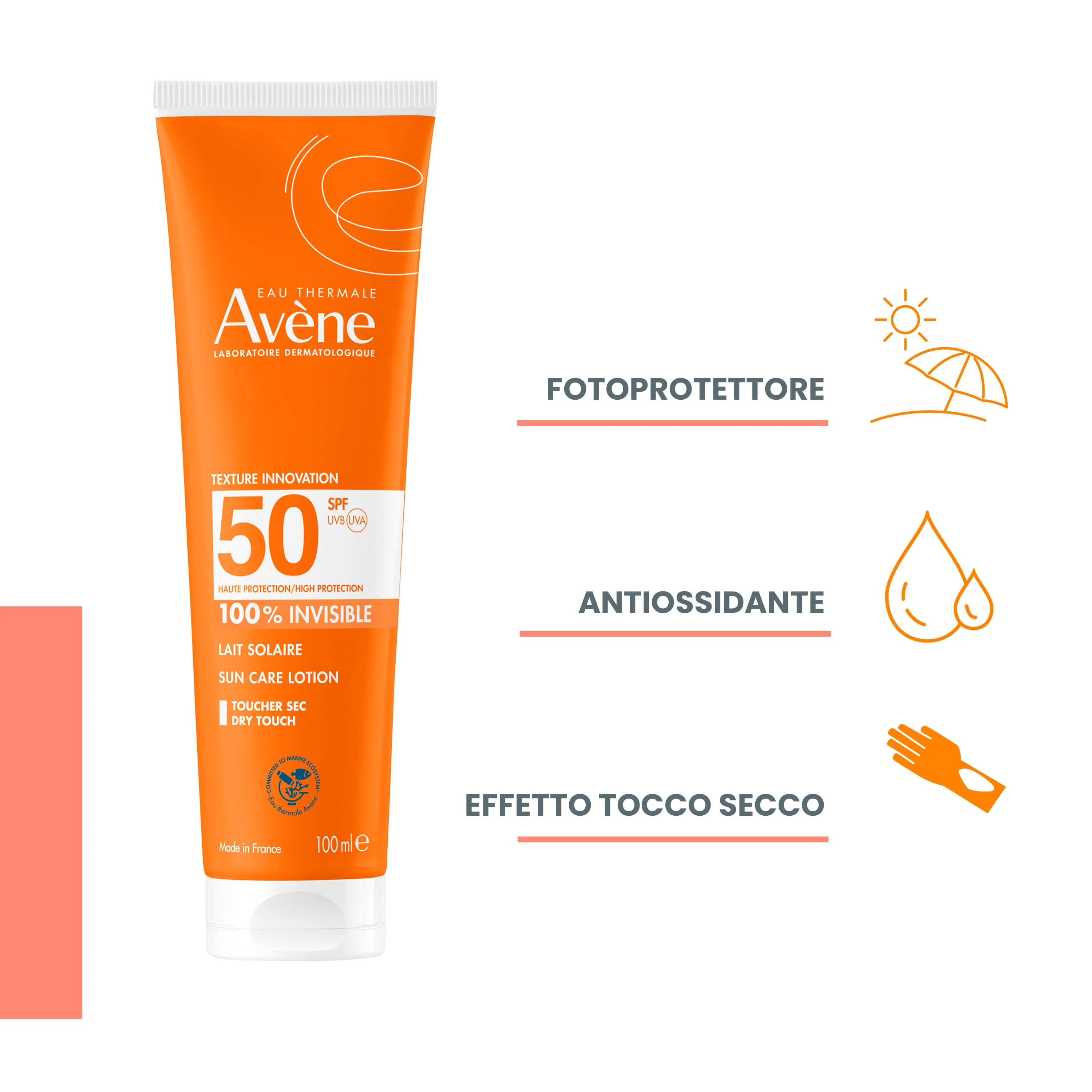 Avene Latte Solare SPF 50 100 ml Pelle Sensibile