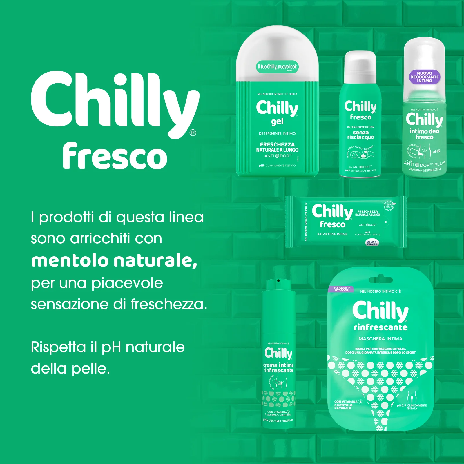 Chilly Detergente No Rinse Fresco 100 ml Senza risciacquo