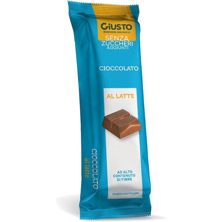 Giusto Cioccolato Al Latte Senza Zucchero 42 g Benessere con gusto