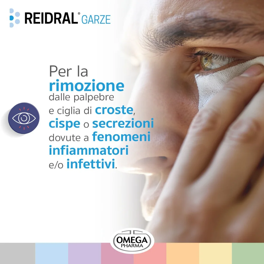 Reidral Garze Sterili Per Igiene Oculare 20 Pezzi
