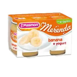 Plasmon Omogeneizzato Yogurt/Banana 120 gx2 Pezzi Alimento per l'infanzia