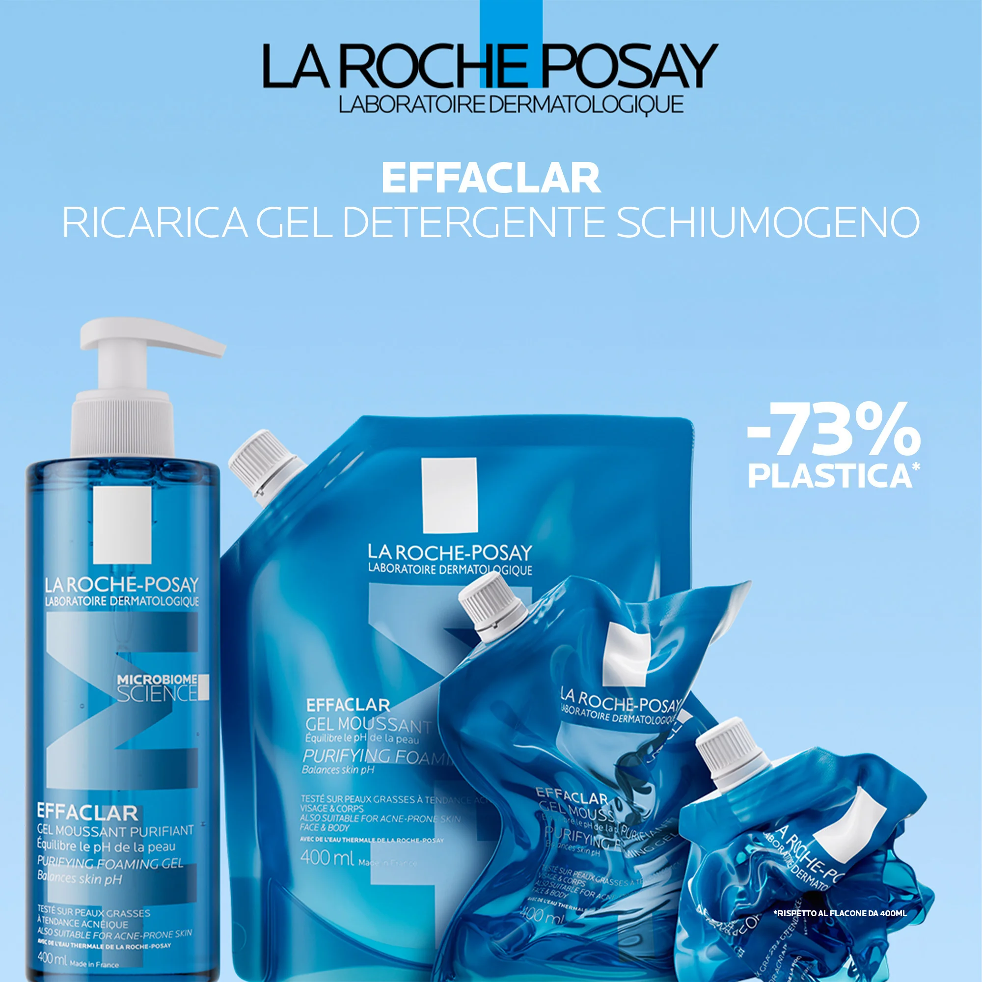 Effaclar Gel Detergente Refill 400 Ml