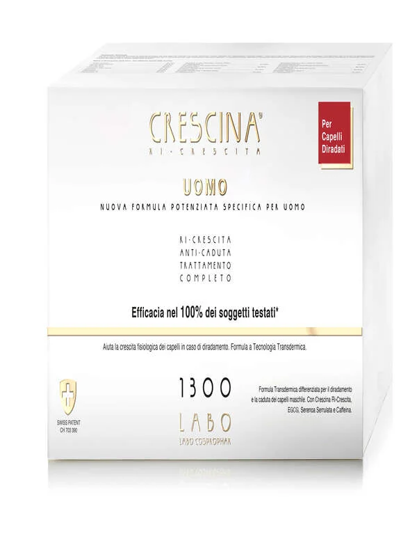 Crescina Tc Uomo 1300 Fsp 20+20 Fiale Da 3,5 Ml Indebolimento Capelli