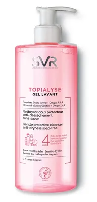 SVR Topialyse Gel Detergente Delicato 1 L - Azione Protettiva e Antisecchezza