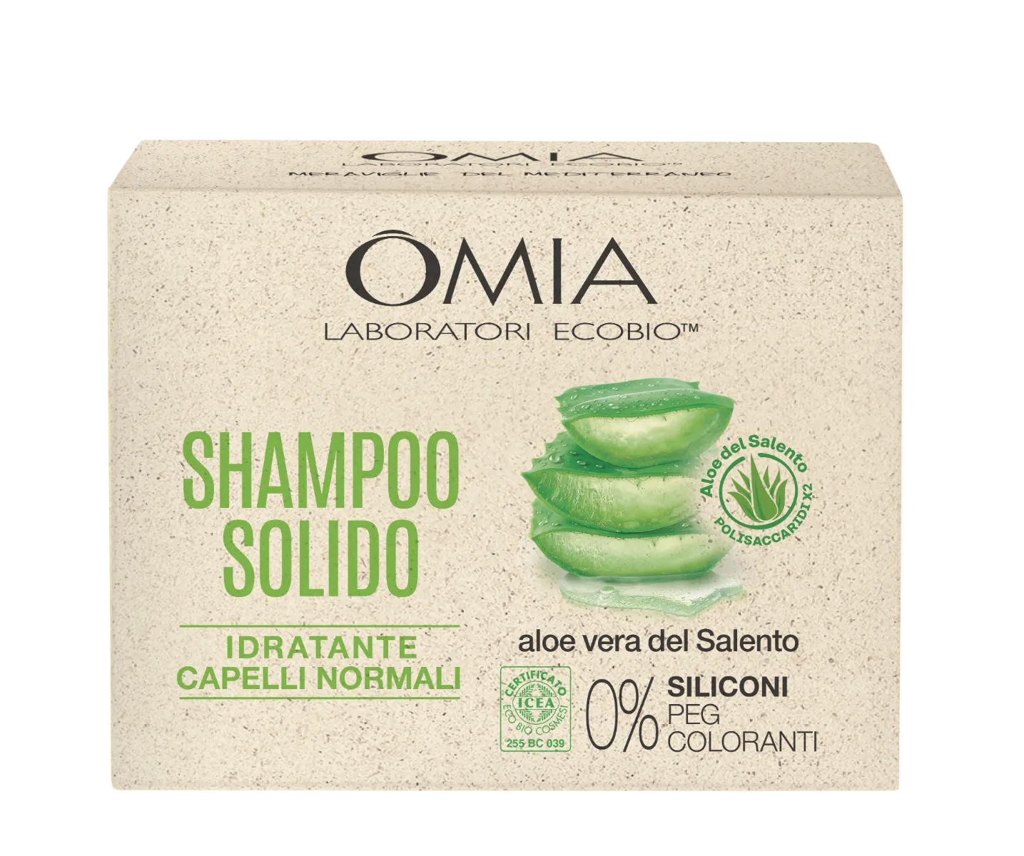 OMIA HAIR CARE SHAMPOO SOLIDO ALOE 50 ML