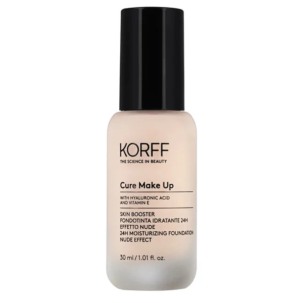 Korff Fondotinta Idratante 24H Effetto Nude Colore 01 30 ml Fluido dalla texture sottile