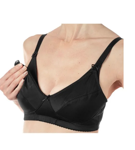 Chicco Mammy Reggiseno Microfibra Allattamento Nero Taglia 5D LINEA MAMMA