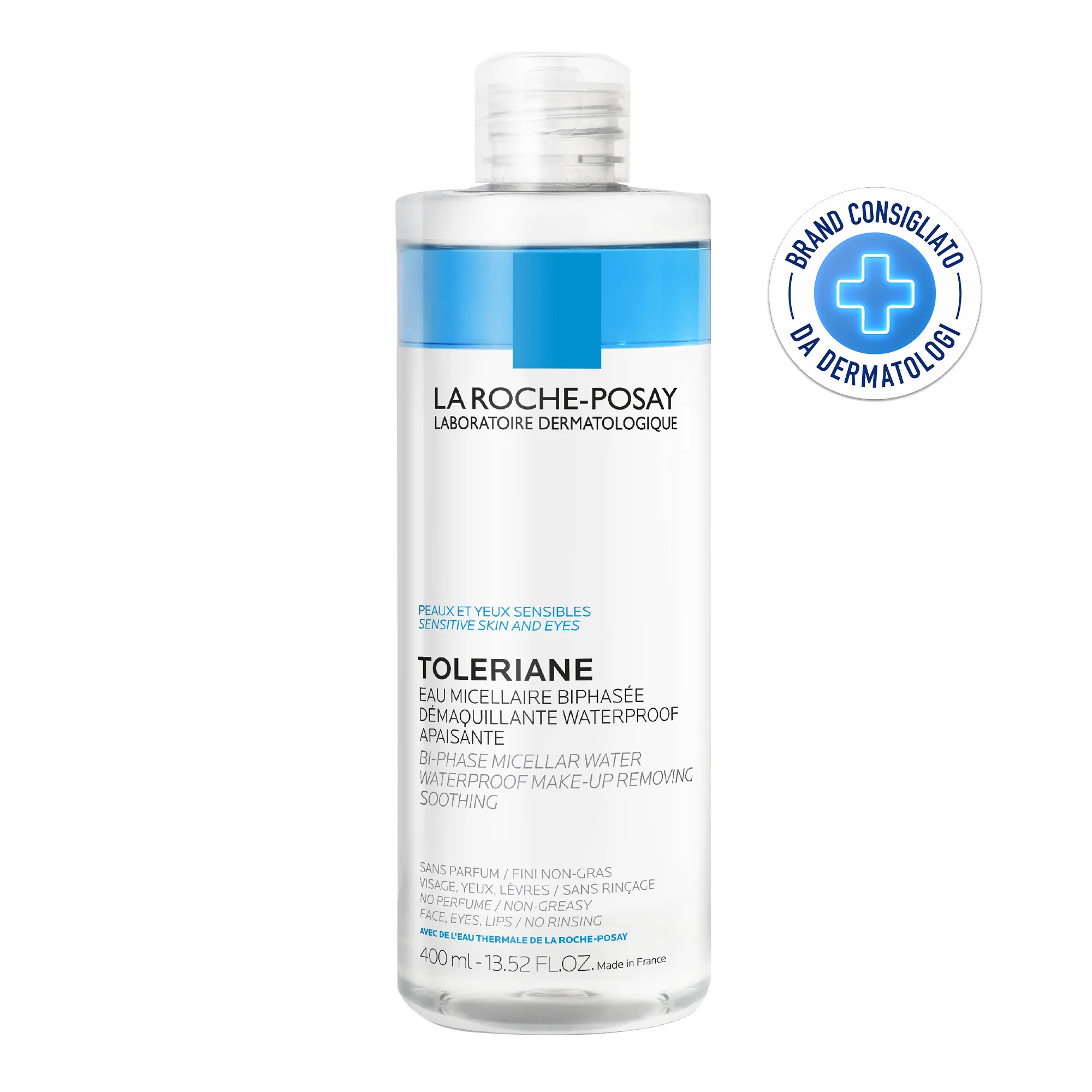 La Roche Posay Acqua Micellare Bifasica 400 Ml Make up waterproof