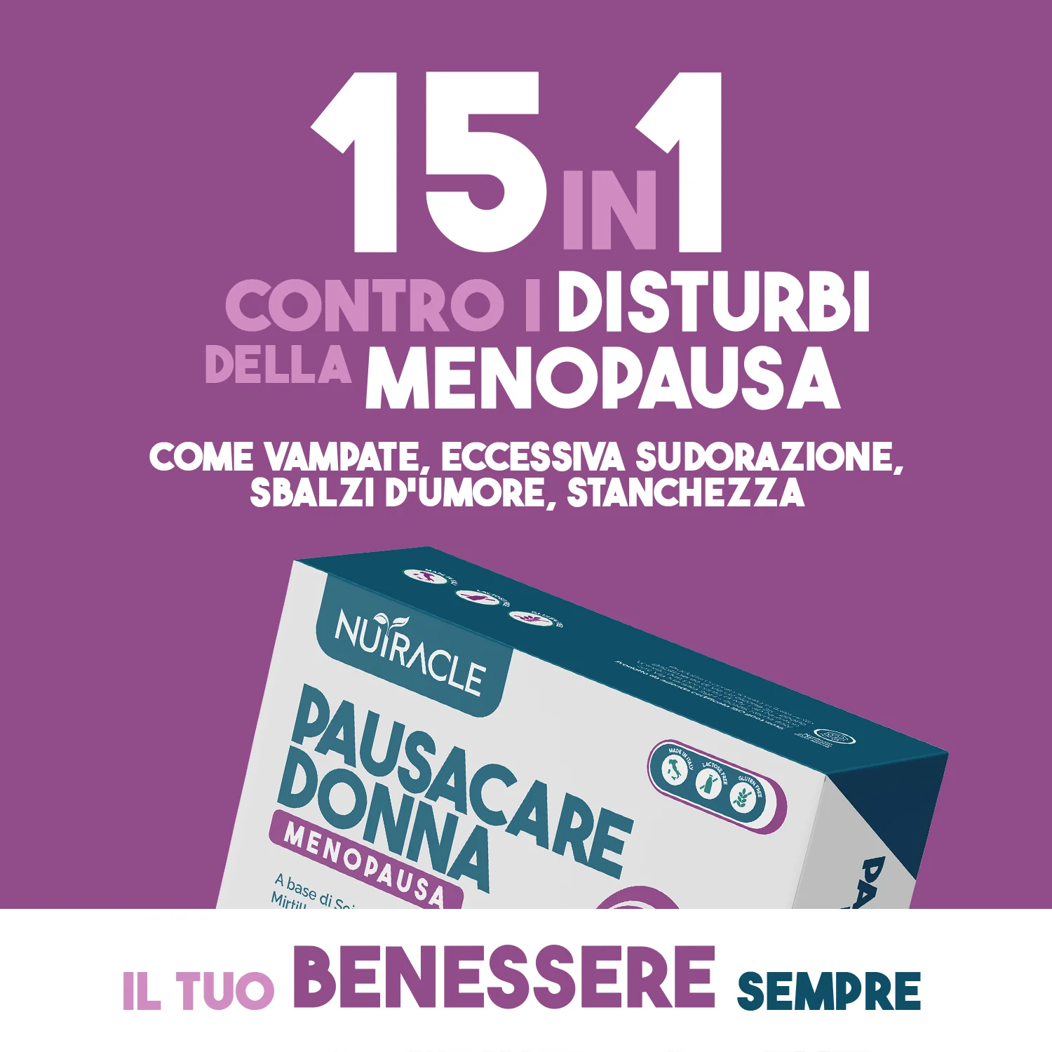 Nutracle Pausacare D Meno30Cpr Ricco di Minerali