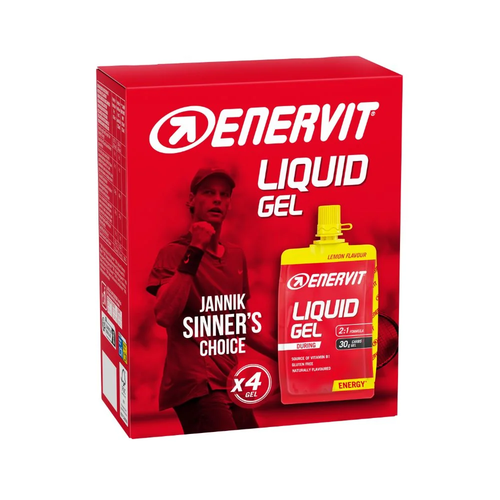 Enervit Sport Liquid Gel Lemon 4 Pezzi Da 60 ml Energizzante