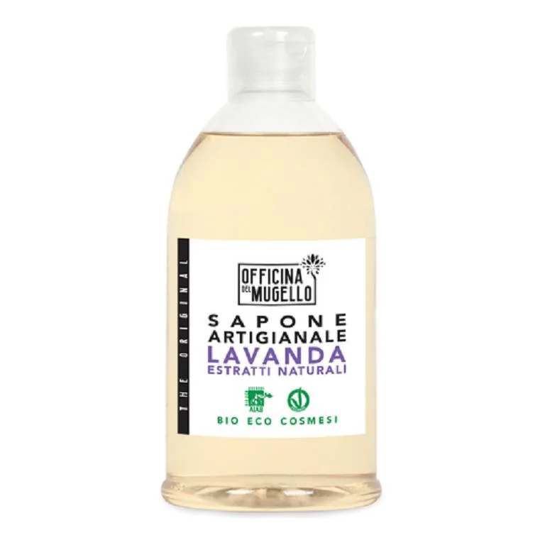 Officina Mugello Sapone Liquido Lavanda Aiab 1l Sapone artigianale biologico