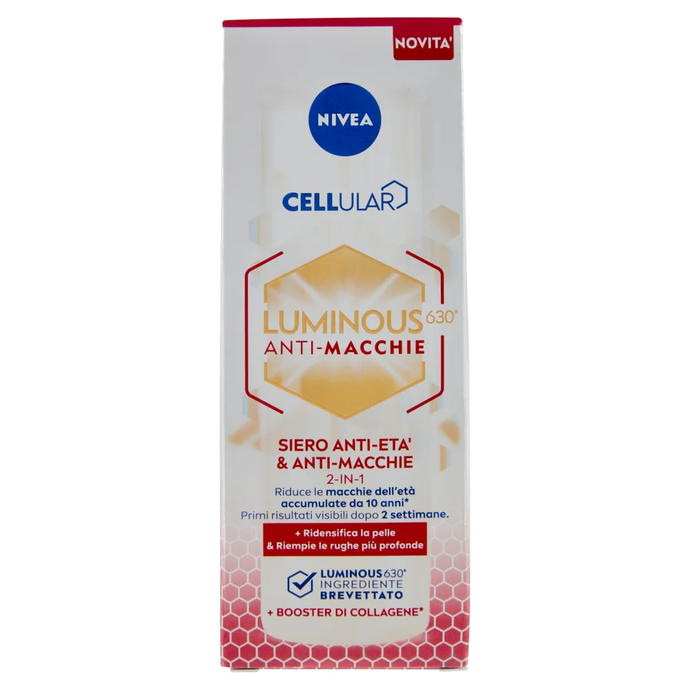 Nivea Luminous630 Siero 2In1 30 ml Anti-age e anti-macchie