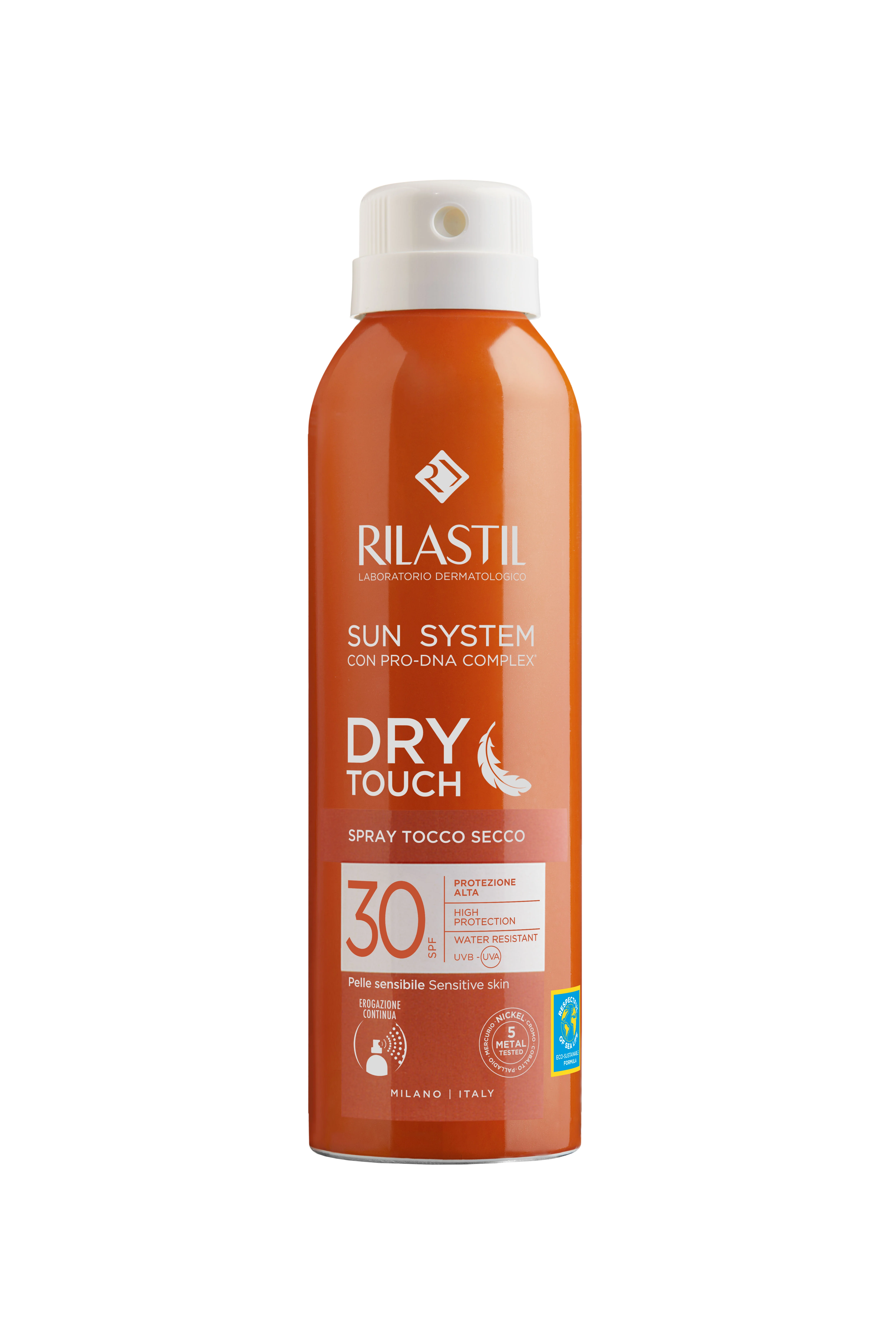 Rilastil Sun System SPF30 Dry Touch Tocco Secco 200 ml Protezione Solare