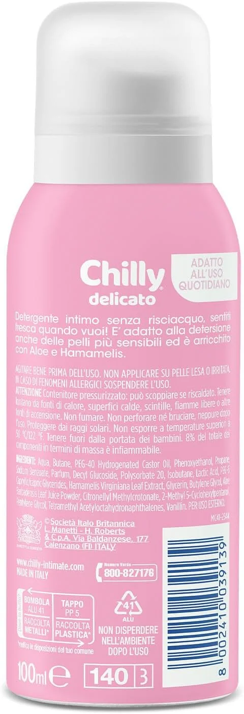 Chilly Detergente No Rinse Delicato 100 ml Emolliente e protettivo