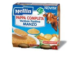 Mellin Pappa Compl Manzo2X250 g