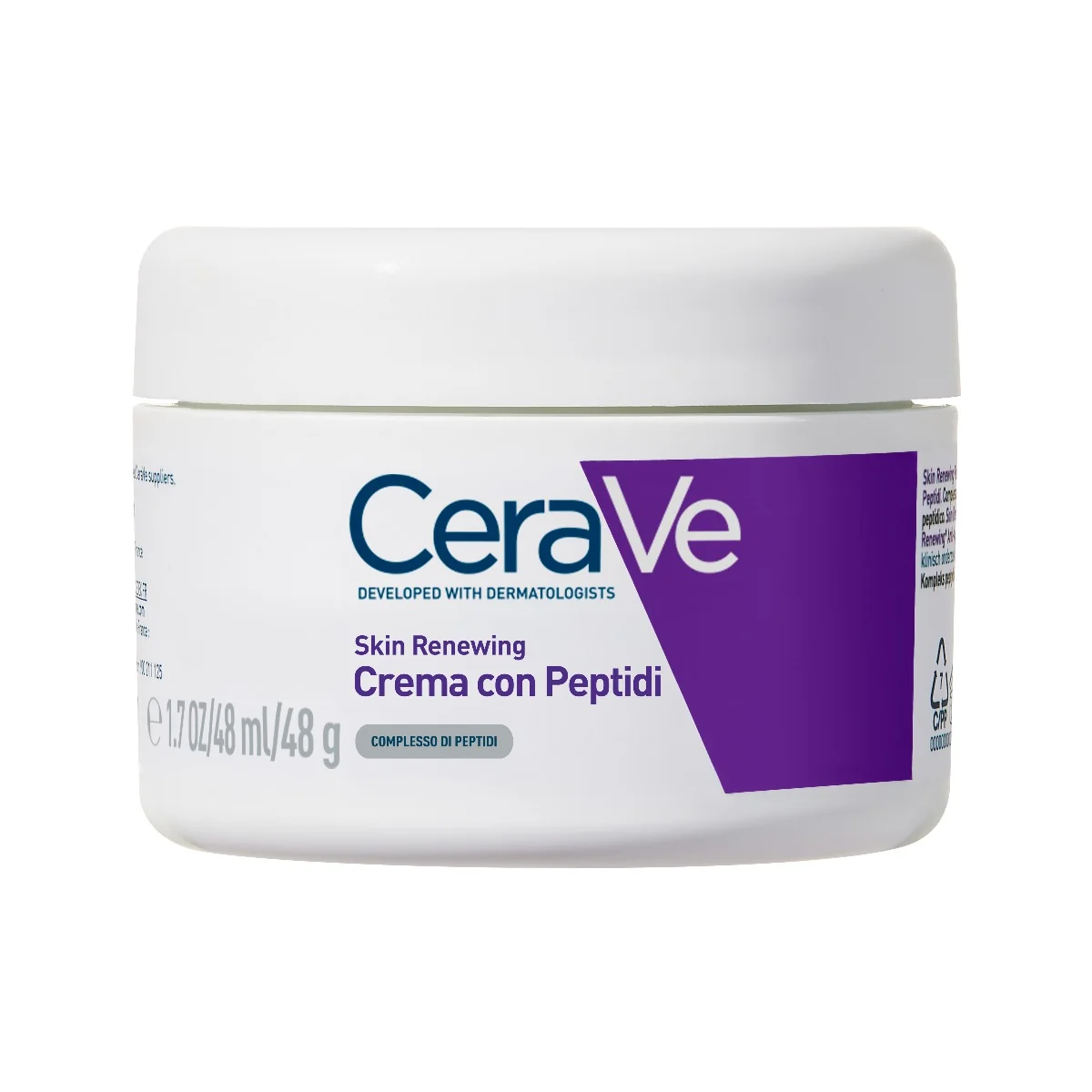 Cerave Skin Renewing Crema Viso con Peptidi 48 ml Idratazione