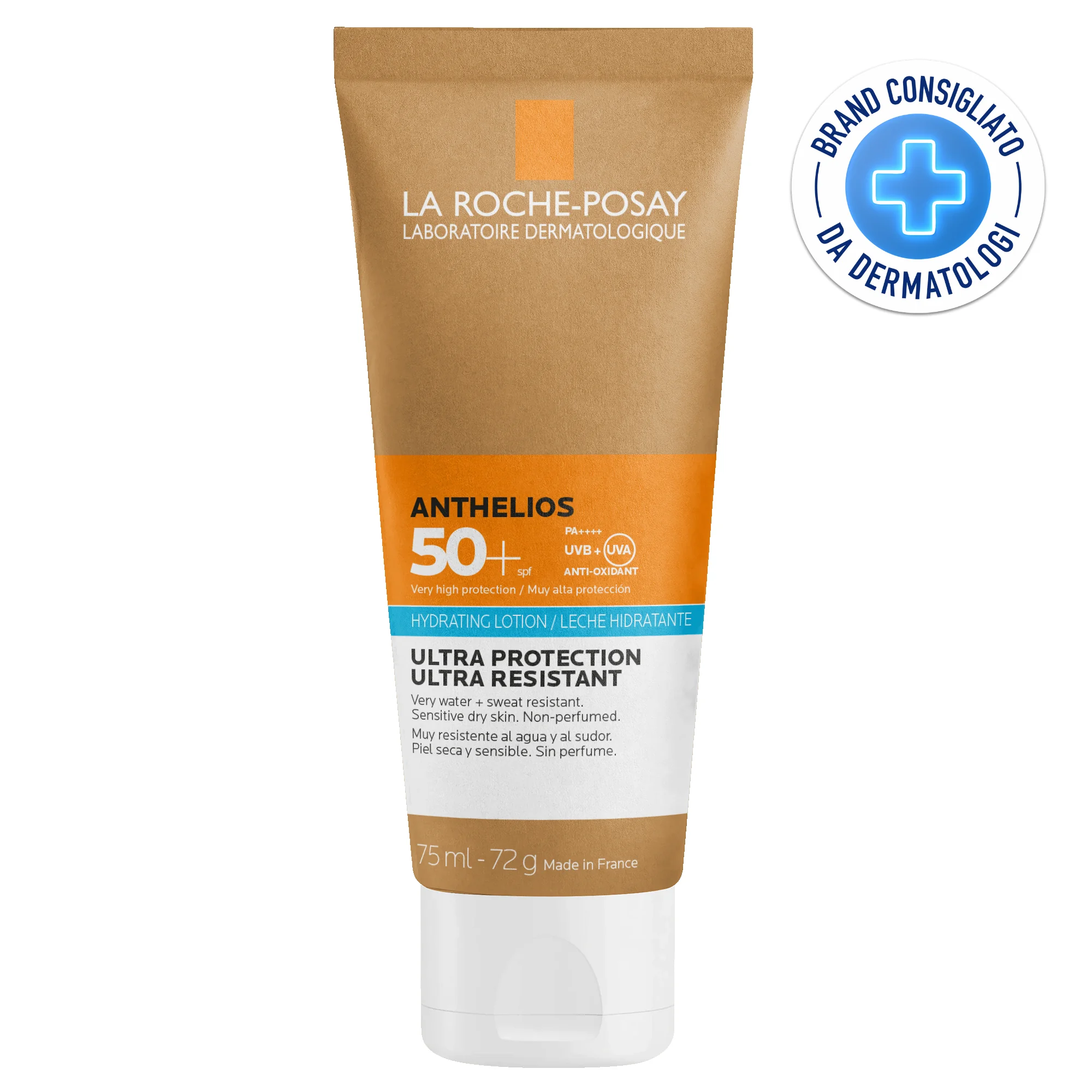 La Roche Posay Anthelios Latte Idratante SPF50+, 75 Ml Protezione solare corpo