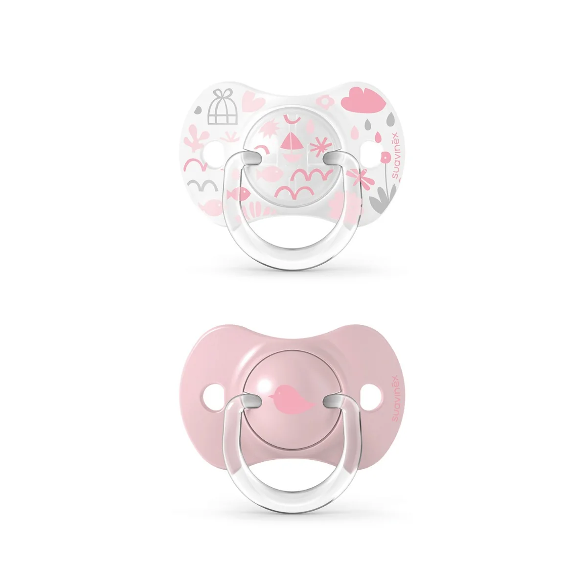 Suavinex Memories Succhietto Tettina Simmetrica SX pro 0/6 Mesi Rosa