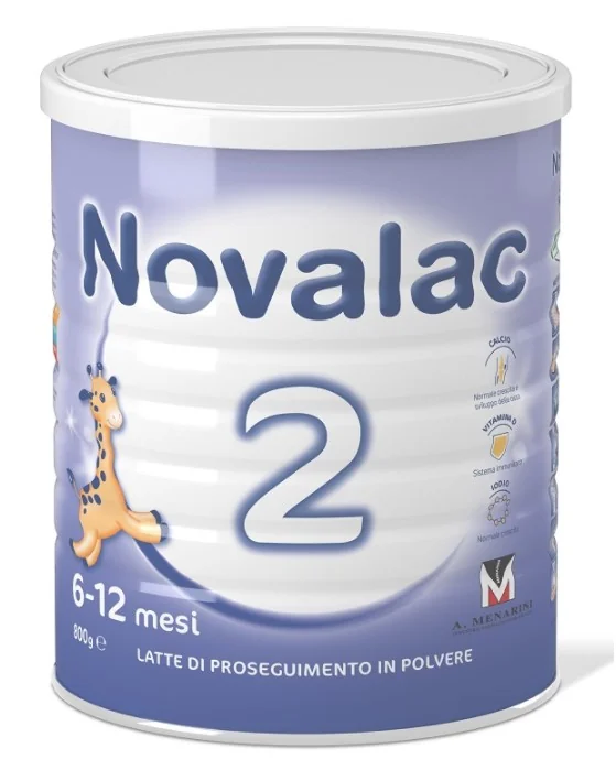 Novalac 2 Latte in Polvere Per Lattanti 6-12 Mesi 800 g Latte di Crescita