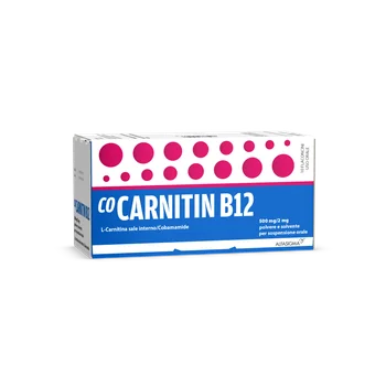 CoCarnitin B12 500 + 2 mg Polvere e Solvente Per Sospensione Orale 10 Flaconcini Stati Carenziali
