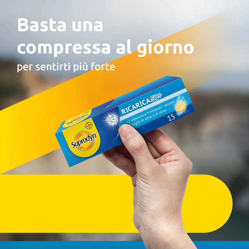Supradyn Ricarica 50+ Integratore  15 Compresse Vitamine e Minerali