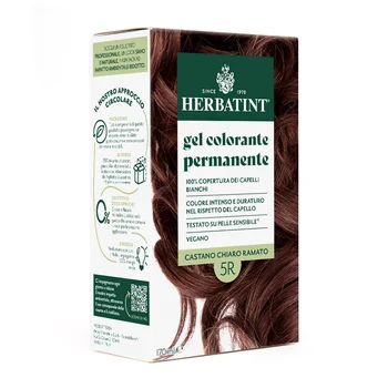 Herbatint Gel Colorante Permanente 5R Castano Chiaro Ramato 170 Ml Colore Intenso e Duraturo