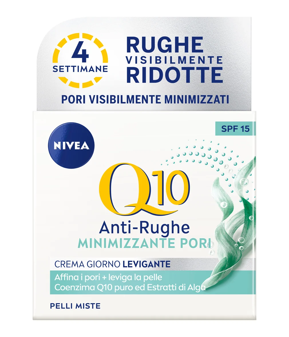 Nivea Q10 Power Crema Giorno Anti-Rughe + Levigante SPF 15 Anti- età