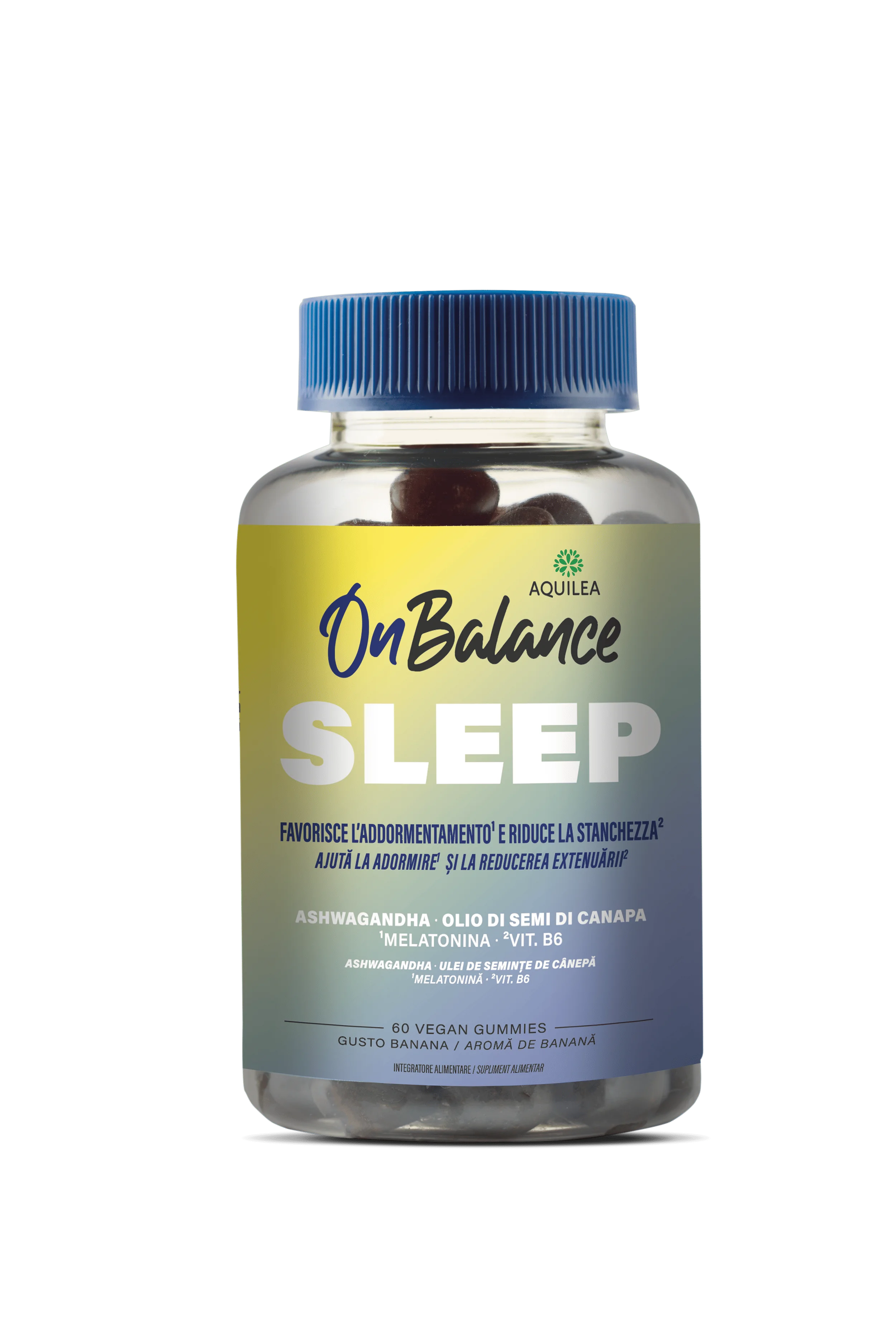 Aquilea On Balance Sleep 60 Gummies Favorisce l'addormentamento e riduce la stanchezza