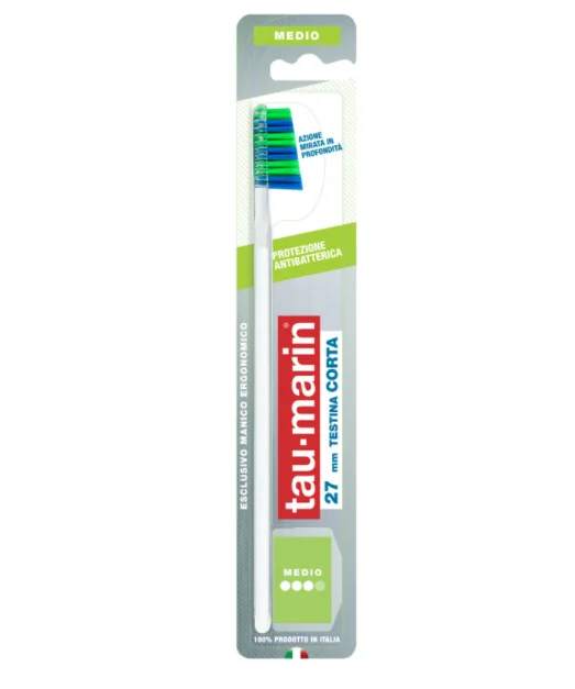TauMarin Professional Spazzolino 27 Testina Corta Con Protezione Antibatterica